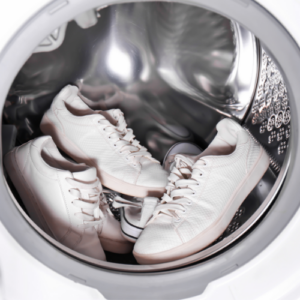 Trainers in the washing machine