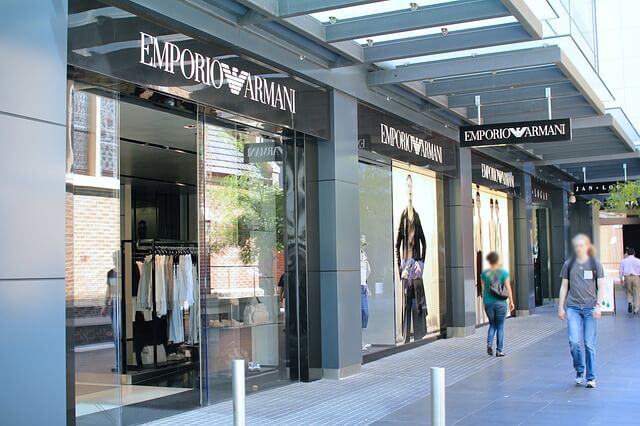 A front of an Emporio Armani store
